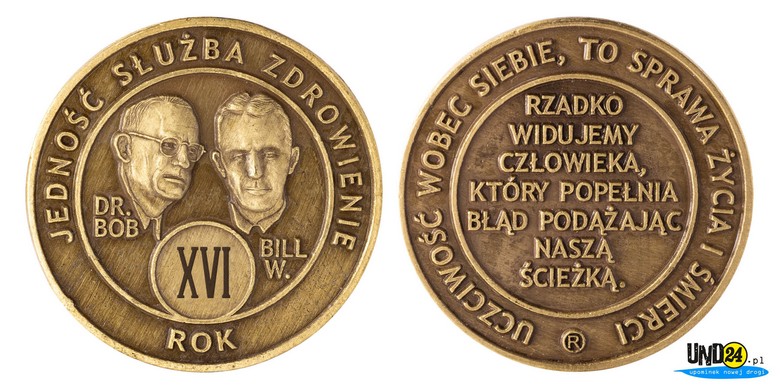 Medal 16. Rocznica trzeźwości Medal 16. Rocznica trzeźwości