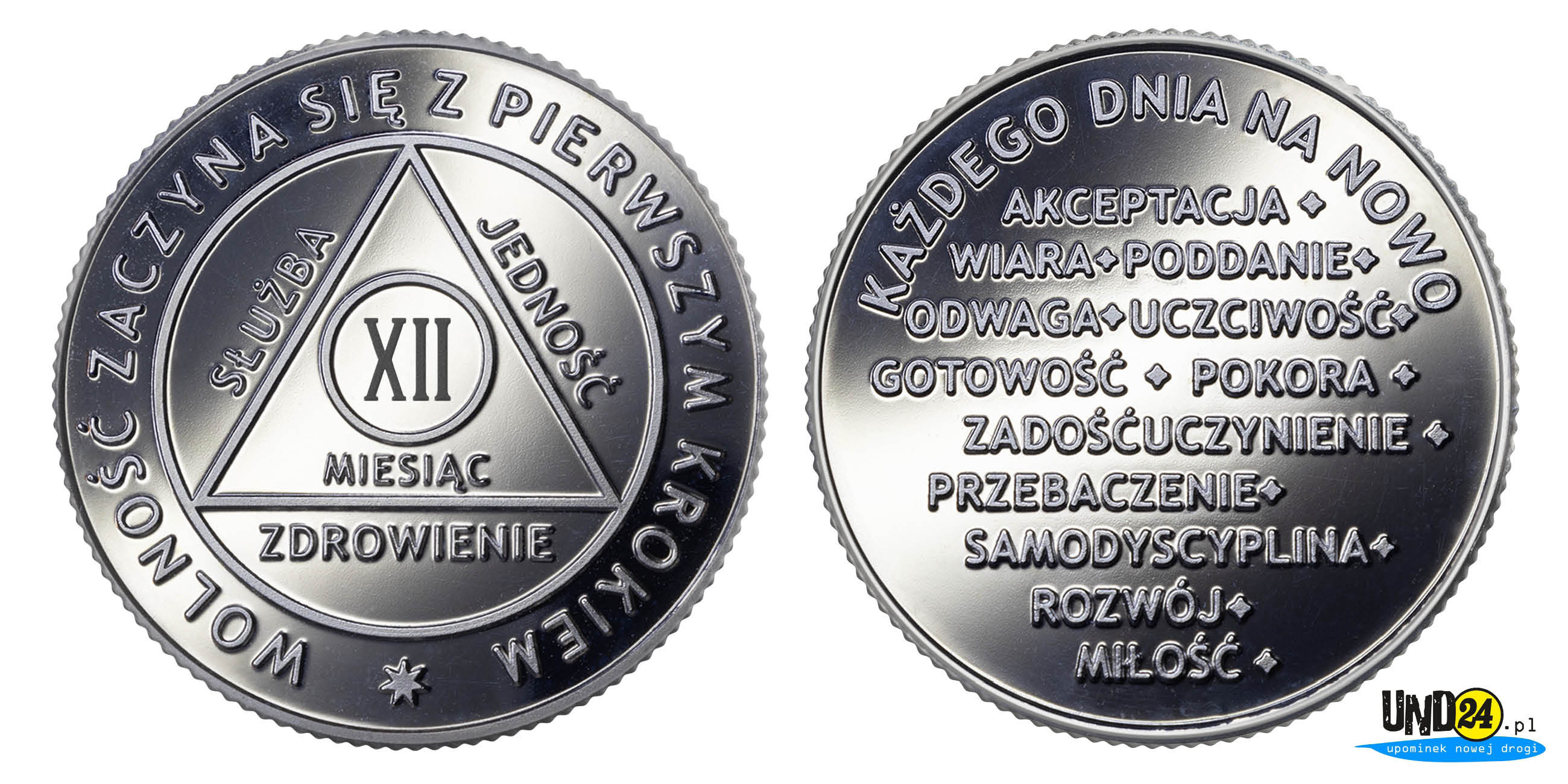 Medal 12. Miesiąc trzeźwości w Amerykańskim Stylu