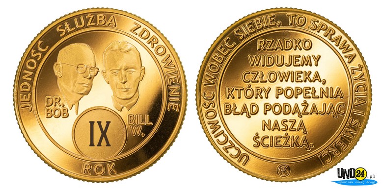 Medal 9. Rocznica trzeźwości w Amerykańskim Stylu